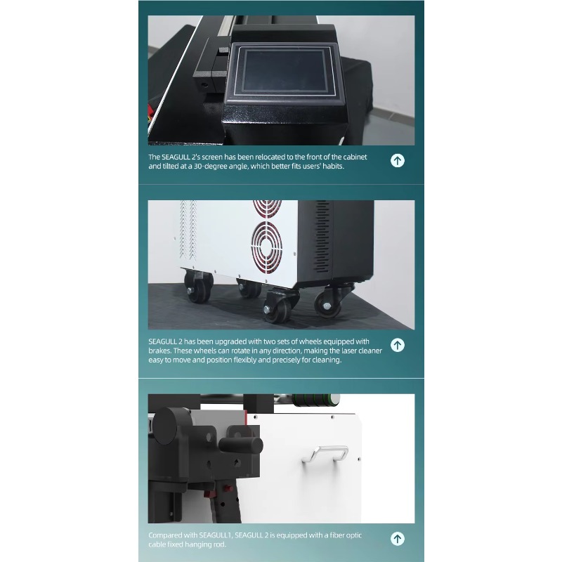 Industrial Laser Equipment - Portable Pulse Fiber 300W Laser Cleaning