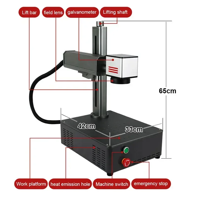 'for  20W 30W Mini Impresora D - đánh giá và giá Industrial Laser Marking Machine