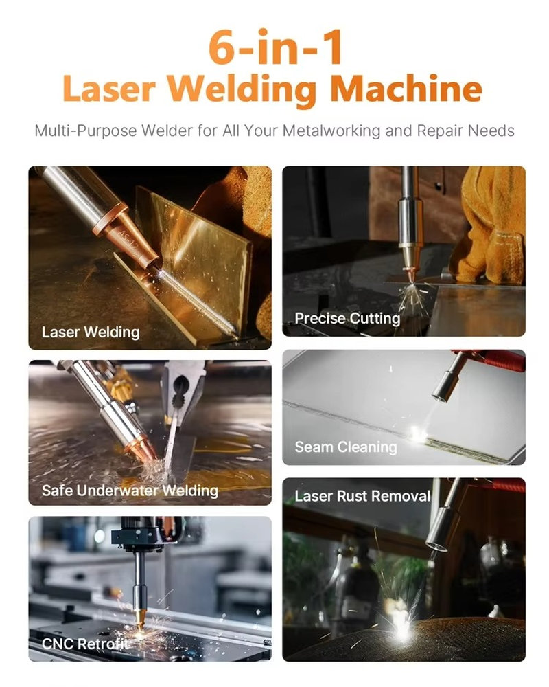Waterproof 100-240V 4-in-1 Fib - đánh giá và giá Industrial Laser Blasting