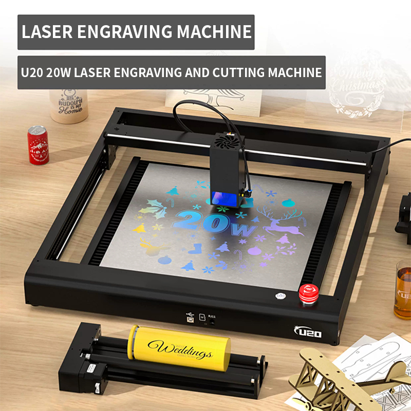 20W Laser Engraver U20 Laser E - đánh giá và giá Air Assist Pump Laser
