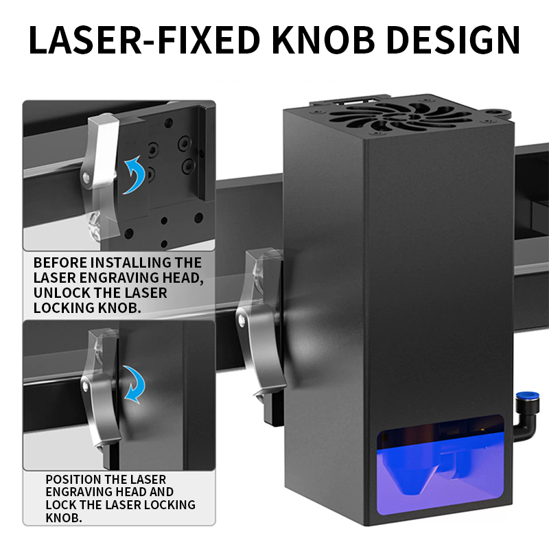 20W Laser Engraver U20 Laser E - đánh giá và giá Air Assist Pump Laser