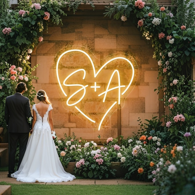 Custom Initials Heart LED Neon - đánh giá và giá Industrial Laser Marker