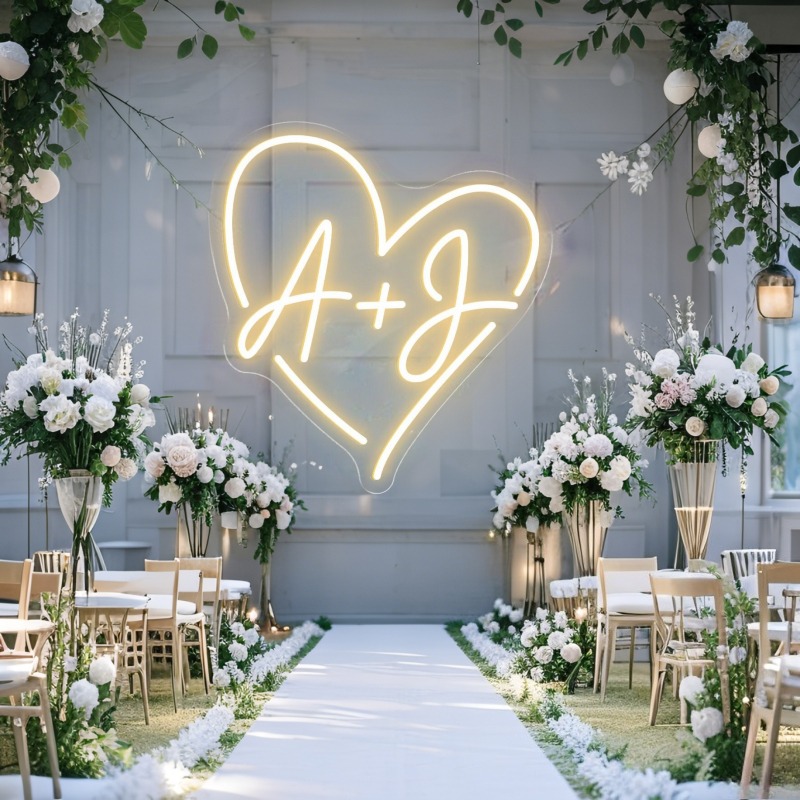 Custom Initials Heart LED Neon - đánh giá và giá Industrial Laser Marker
