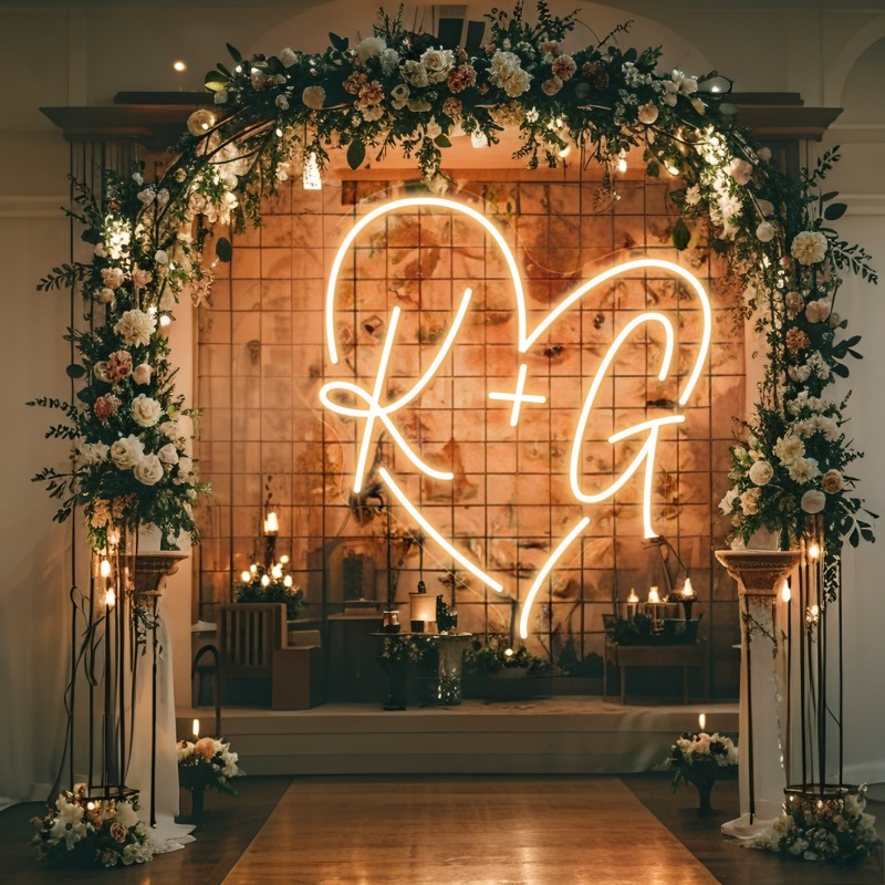 Custom Initials Heart LED Neon - đánh giá và giá Industrial Laser Marker