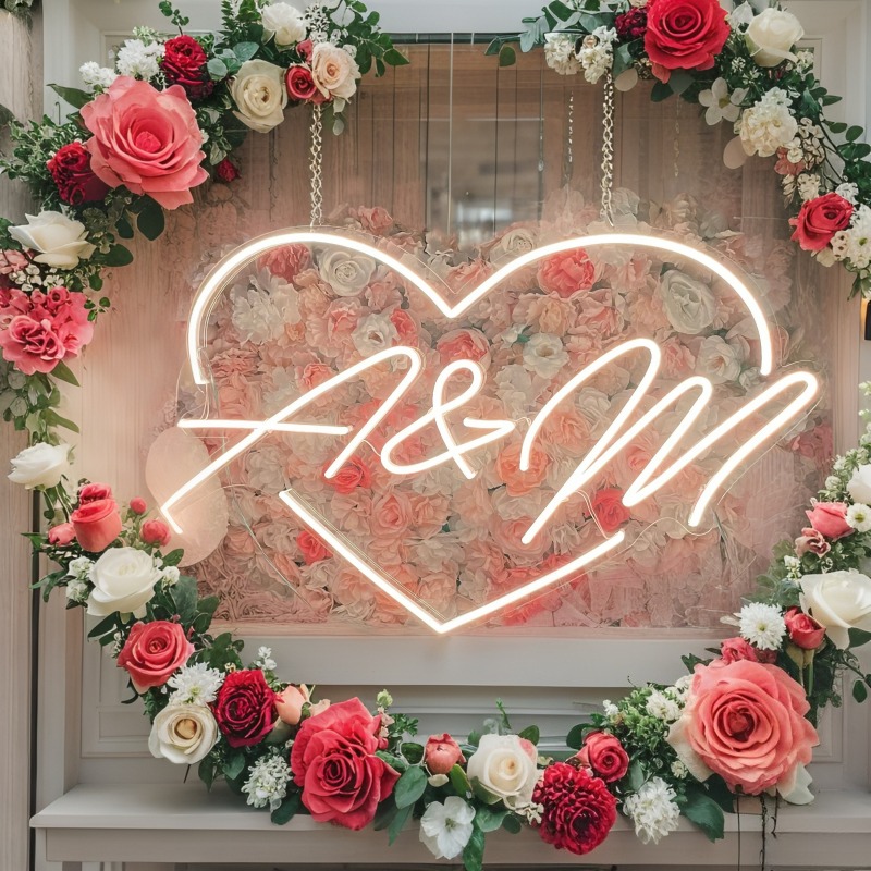 Custom Initials Heart LED Neon - đánh giá và giá Industrial Laser Marker