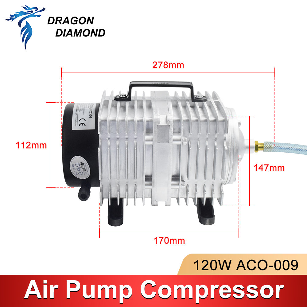 120W Air Compressor Electrical - đánh giá và giá Air Assist Pump Laser