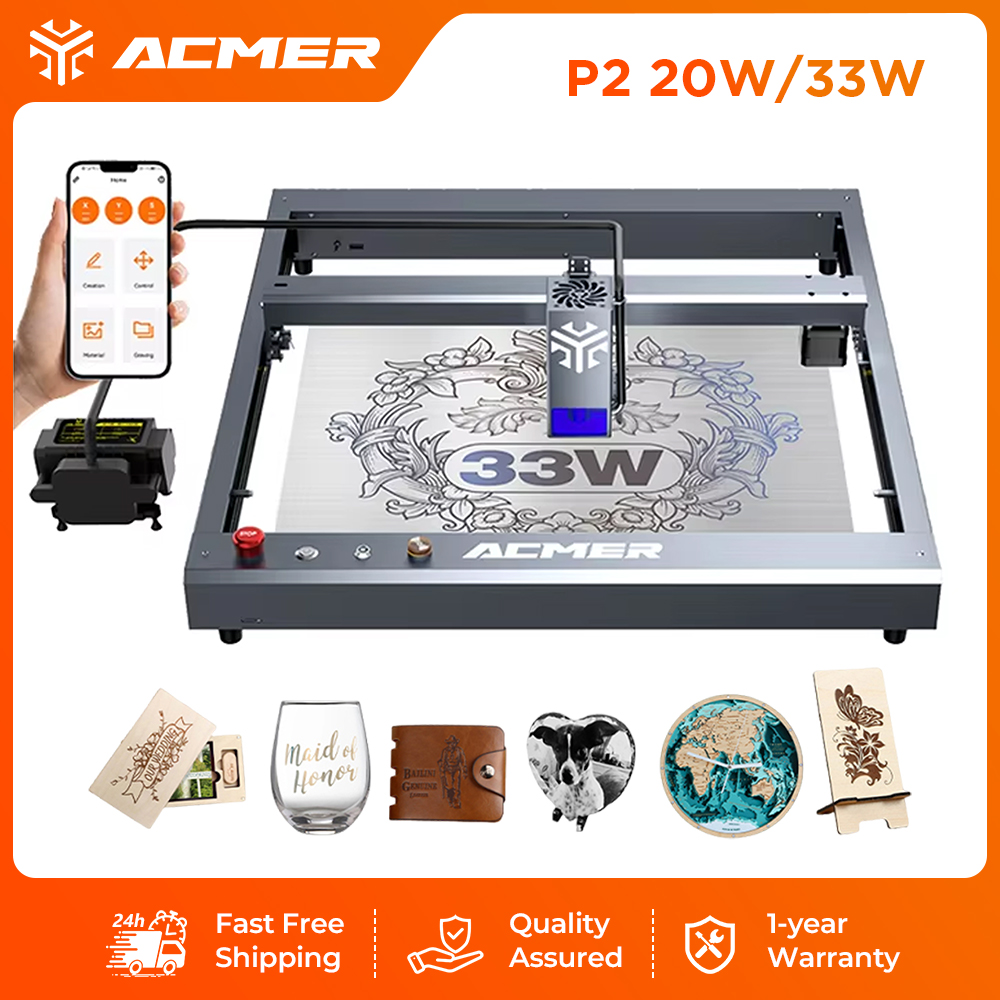 ACMER P2 33W Laser Engraver an - đánh giá và giá Industrial Laser Guide