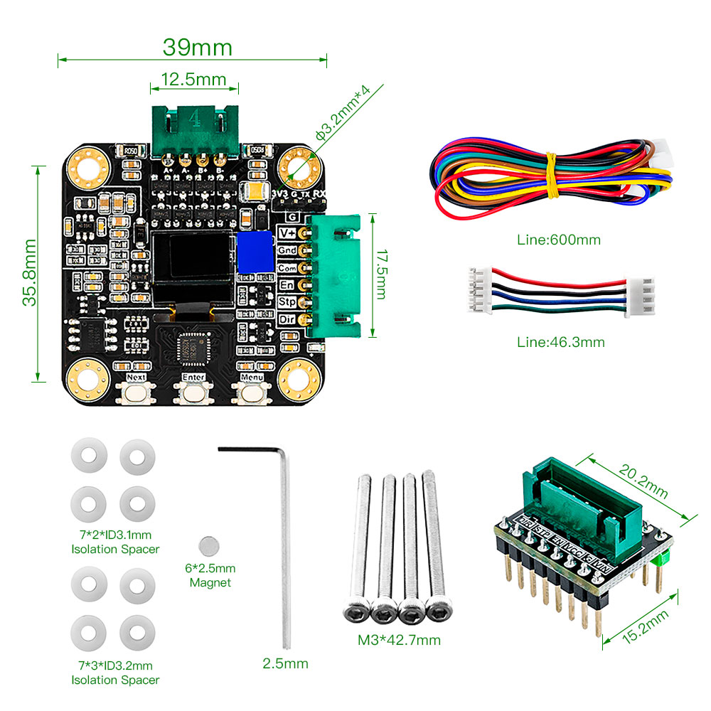 Makerbase MKS SERVO42C PCBA NE - đánh giá và giá Stepper Driver Cnc