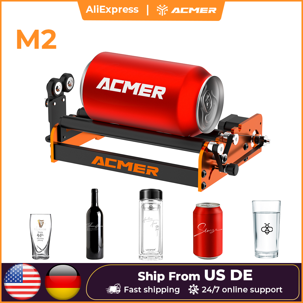 ACMER M2 Laser Rotary Roller L - đánh giá và giá Air Assist Pump Laser